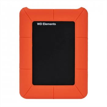 Expower 2,5 pulgadas disco duro Carcasa Funda para disco duro, impermeable/antigolpes, carcasa de silicona para Western Digital My Passport en naranja