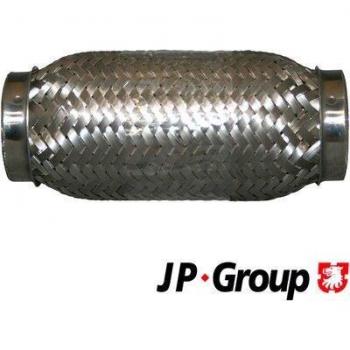 Unión flexible de escape JP GROUP 9924203600 con alta resistencia térmica, fabricada en acero inoxidable, diseño de conexión universal, adecuada para sistemas de escape de vehículos