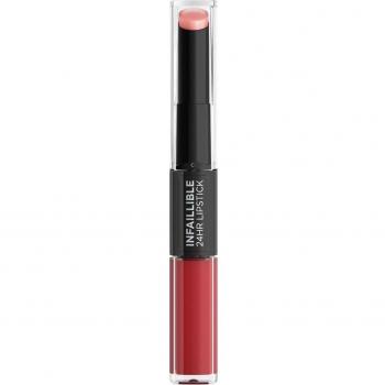 L’Oréal Paris Infallible 24H Long-Lasting Lipstick and Lip Gloss 2-in-1 Shade 501 Timeless Red 5.7 g