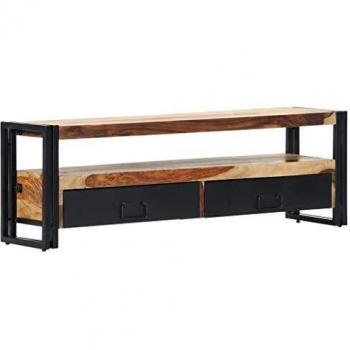 vidaXL Solid Sheesham Wood TV Cabinet 120x30x40 cm