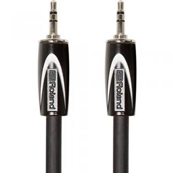Cable estéreo de interconexión de la serie Black de Roland — TRS de 1/8 de pulgada, 1,5 m de longitud - RCC-5-3535