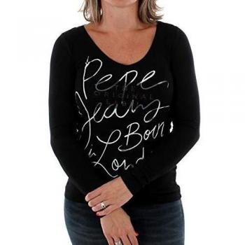 Pepe Jeans Claudia PL503846 Camiseta, Negro