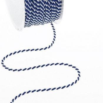 Deko und Band Cordel Multi Color – Azul de Color Blanco – 2 mm – 100 m – 211010 104