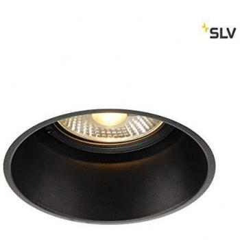 Lámpara empotrable redonda de techo SLV HORN-T EL 113170 Negro