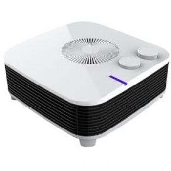 Termoventilador Eléctrico Horizontal 2000W Blanco con 2 Potencias y Termostato Regulable