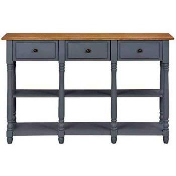 SengentoStyle Wandtafel 120x30x76 cm MDF grijs