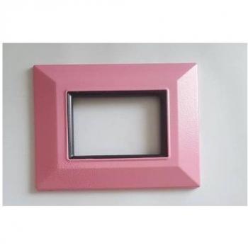 Placa Compatibles Axolute Bticino Color Rosa - 4 Foros
