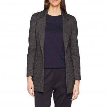 Noisy May Nmreka L/s Long Blazer Noos, Chaqueta de Traje para Mujer, Gris