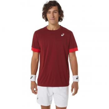 Camiseta de tenis Asics Court hombre granate