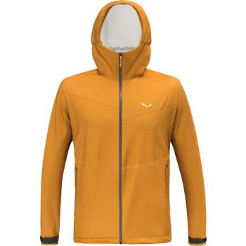 Chaqueta de senderismo Salewa Puez Aqua 4 PTX 2.5L (marrón dorado) Hombre / Chaqueta con capucha Salewa Puez Aqua 4 Powertex 2.5L amarillo intenso -