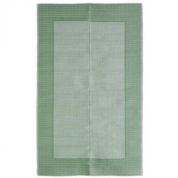 Alfombra de exterior PP 140x200 cm color verde claro, adecuada para jardín, patio, terraza, balcón y piscina