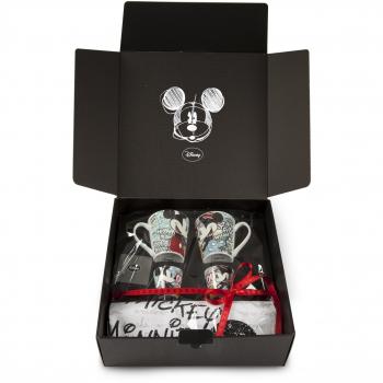 Egan Disney WMSET/2 5 2 Vasos de café Vasos y paños de Cocina diseño de Mickey y Minnie Mouse