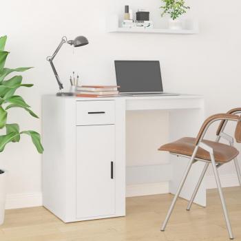 vidaXL White Engineered Wood Desk 100x49x75 cm