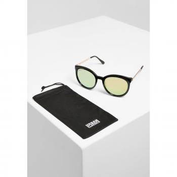 Urban Classics October Unisex Sunglasses - Black/Yellow