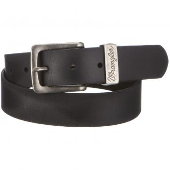 Wrangler Basic Black Metal Loop Belt for Men 115 cm