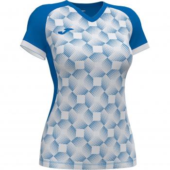 Joma Supernova III Women's Short Sleeve T-Shirt Royal White