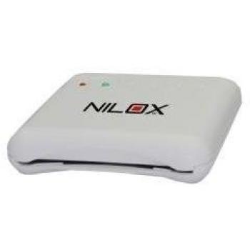 Nilox 10NXCR12SM001 - Lector de tarjetas externo, color blanco
