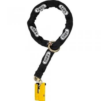 ABUS Granit Detecto XPlus 8077 Chain Lock with Alarm, 12mm x 120cm Black Loop