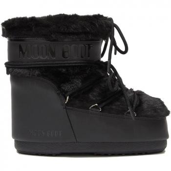 Botas Moon Boot Icon Low de Piel Sintética para Mujer en Color Negro (Tallas 42-44)