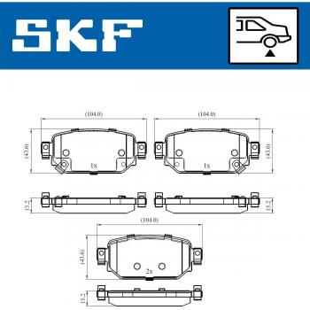 Pastillas de freno SKF VKBP 90499 A