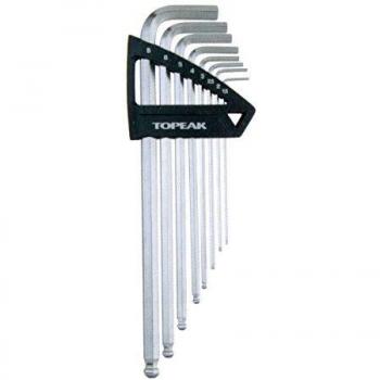 TOPEAK Duohex Llave Allen Bola, Negro, Talla Única