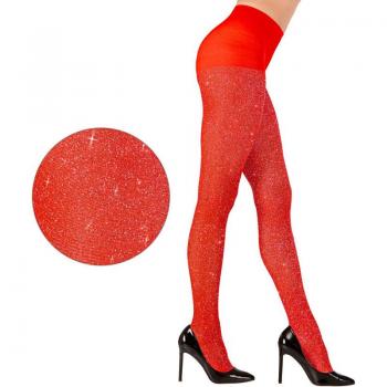 Pantys con Purpurina Roja de 40 Deniers para mujer