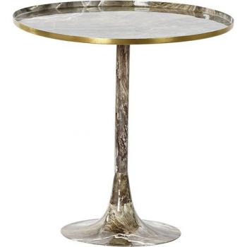 Mesa auxiliar de aluminio con diseño elegante y funcional