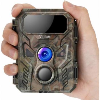 Victure Camara de Caza con Detector de Movimiento Nocturna 16MP Fototrampeo 1080P Full HD Infrared No Glow IP66 Camara Impermeable para Animales Salvajes para Seguridad en el Hogar Monitoreo