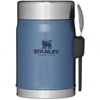 Stanley Classic Legendary Food Jar with Spork 0.4L, Hammertone Lake, lunch box + spork, Size: One Size