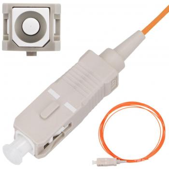 Pigtail fibra óptica monomodo conector SC / UPC