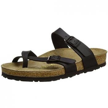 Birkenstock Mayari Black Adjustable Sandals (Birko-Flor)
