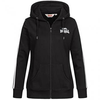 Lonsdale Women's Windygates Full Zip Sweatshirt Black/White S