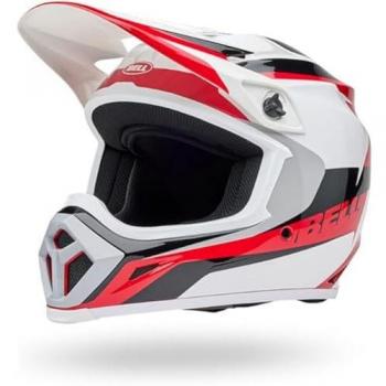 Casco de Cross Bell MX-9 MIPS Rojo-Blanco Unisex-Adulto