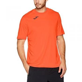 Joma Combi Short Sleeve Sports T-Shirt - Coral Fluorescent - Size S