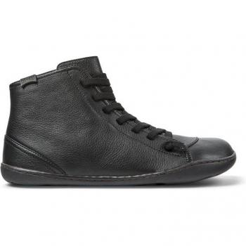 Camper Peu Cami Black Leather Ankle Boots for Women - Size 37