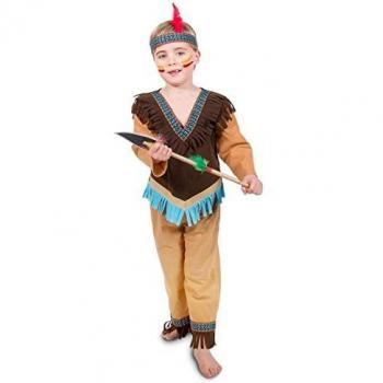Folat - Traje de Indios de 3 Piezas para niños -Talla: S