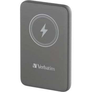 Power Bank Verbatim Charge 'n' Go 10000mAh Magnética Inalámbrica Gris