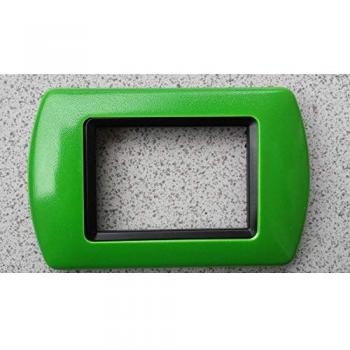 Placas ABS Compatibles para Tapa de Enchufe Master Modo Colorra - Verde - 4 Foros