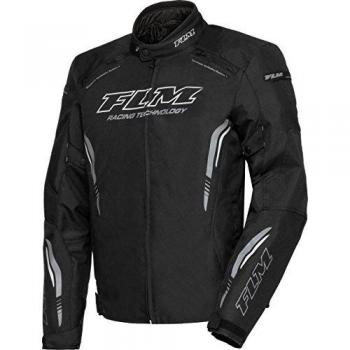 FLM Chaqueta de Moto con Protectores Chaqueta de Moto Chaqueta Textil Deportiva 6.0, Hombres, Atletas, Toda la Temporada, Textil