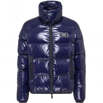 Dsquared2 Men's Nylon Ultralight Down Jacket, Blue, Size 48, S74AM1533S54056477