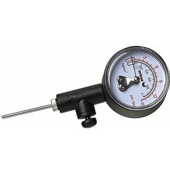 Erima Unisex Pressure Gauge - Black & White, 0-15 psi, 0-1 kg/cm²