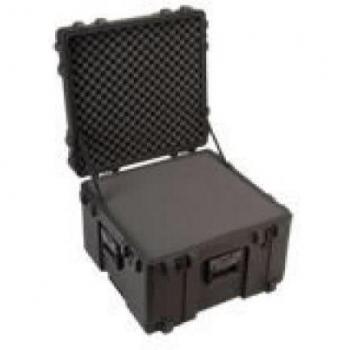SKB Roto Mil-Std Waterproof Case 17 Deep with Cubed Foam and Wheels, Model 3R2423-17B-CW, Dimensions: 24 x 23 x 17 inches