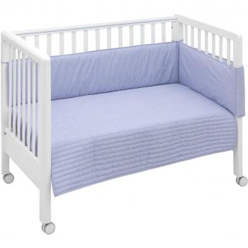 Cambrass Bouti Denim - Juego de colcha y protector, color azul