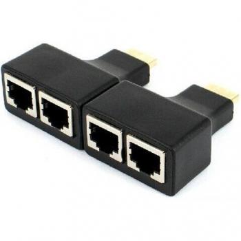 YATEK Extensor de señal HDMI por RJ45 Cat 5e/6 hasta 30m YK-D30C