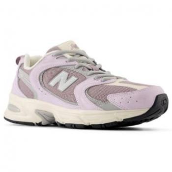New Balance 530 Lowtop Sneakers for Women - Light Pink and Gray, Size 39.5