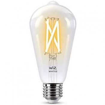 WiZ Smart Wi-Fi Filament Bulb Warm/Cool White ST64 60W E27 Dimmable