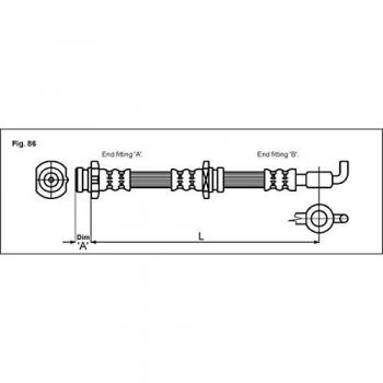 Metzger 4114757 Tubo flexible de frenos