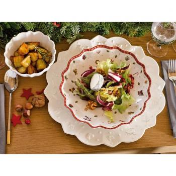Bol pequeño de porcelana premium Toy's Delight, 16 cm, blanco/rojo/dorado, Villeroy & Boch
