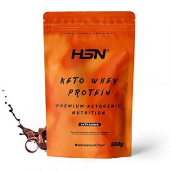Proteína de Suero Keto Whey Protein CFM 500g Sabor Chocolate - Ideal para Dieta Cetogénica, Enzimas Digestivas, No-GMO, Vegetariano, Sin Gluten ni Soja
