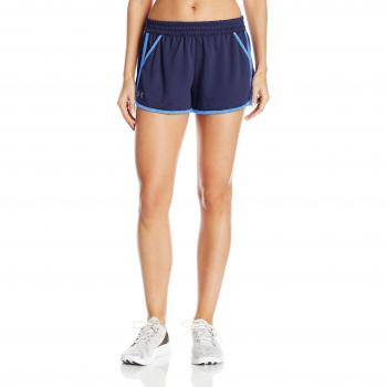 Under Armour Tech Short 2.0 Twist Pantalones Cortos, Mujer, Azul